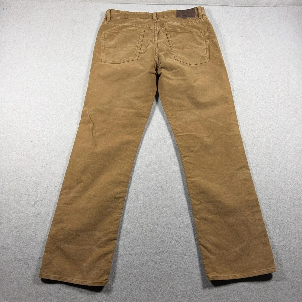 Ralph Lauren Chamois Pants Mens 34x32 Cotton Straight Leg 5 Pocket Moleskin